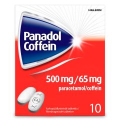 PANADOL COFFEIN 500/65 mg tabl, kalvopääll 10 fol